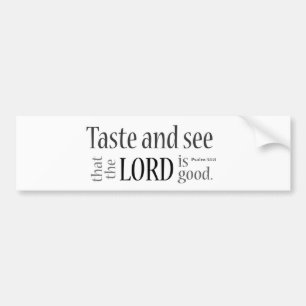 Smaka och se…, Psalm34:8 Bildekal