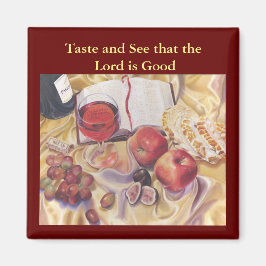 Smaka och se. Psalm 34:8 Magnet