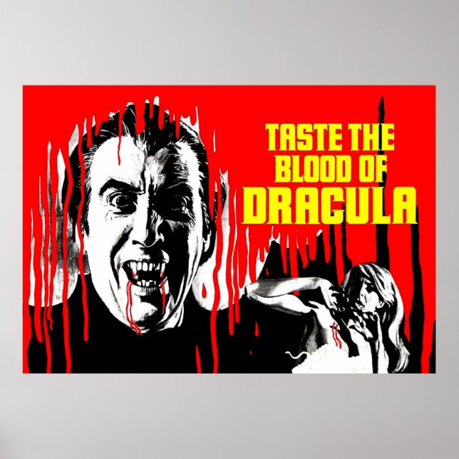 Smaka på Draculas blod Poster (Framsidan)