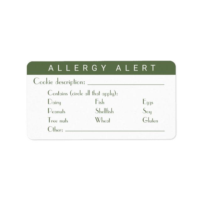 Smaka på och se Lord Is Bra | Cookie Exchange Adressetikett (Framsidan)