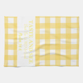 Smaka på och se till att LORD är Bra, Gult Kökshandduk