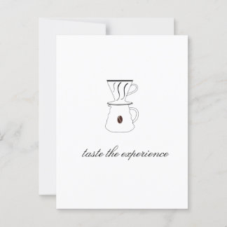 smaka på upplevelsen vykort