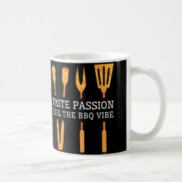 Smaka Passion Känna BBQ-vibben Gyllene Grillverkty Kaffemugg