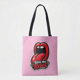 👅🔥 Smaka Rebell – Tote Bag med Djärv Grafik 👜✨ Tygkasse