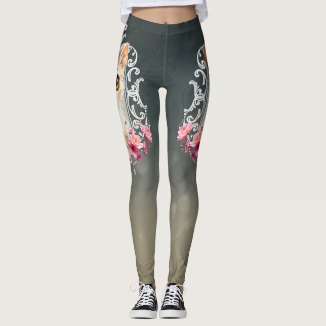 Smakande, flytande kattunge leggings (Framsida)