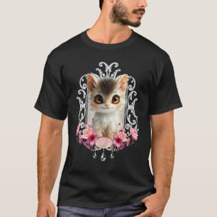 Smakande, flytande kattunge t shirt