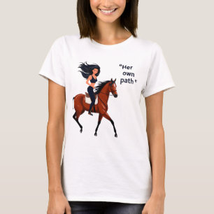 Smakande hennes bana: Kvinnor på Horseback T Shirt
