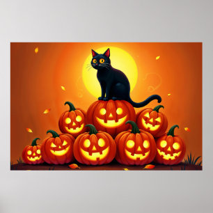 Smakande höstnatt med dyster pumpor poster