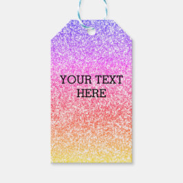 Smakande regnbåge av elegant, färglös söt presentetikett