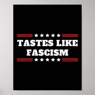 Smakar som fascism invandring razzia upplopp prote poster