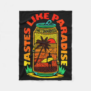 Smakar Som Paradiset Milton Mango Surfing Solnedgå Fleecefilt