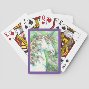 Smaken av Violets FANTASY UNICORN PLAYING CARDS Kortlek