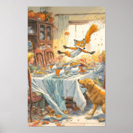 Smakfesten blir en katastrof: Flickers bordduk Poster