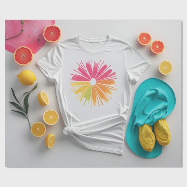 Smakfull citron & ros presentpapper (Platt)