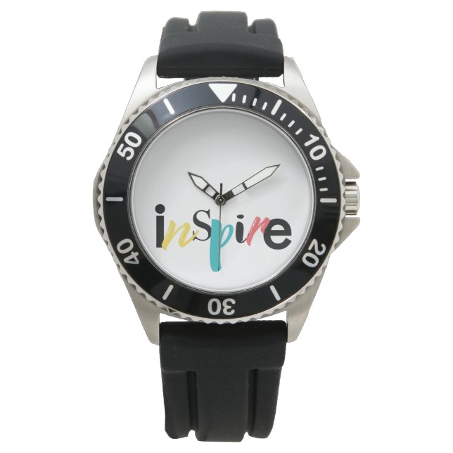Smakfull, kreativ, modern Inspires typografi Armbandsur (Framsida)