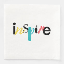 Smakfull, kreativ, modern Inspires typografi Pappersservett