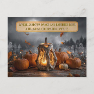 Smakfullt firande Halloweenfest-kort Helg Vykort