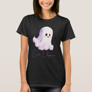 Smakfullt kusligt söt spök svart Halloween T Shirt
