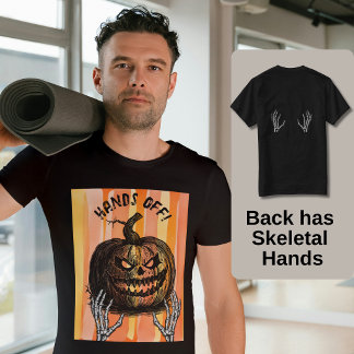 Smakfullt skelettaktiga händer och en illvillig Ja T Shirt
