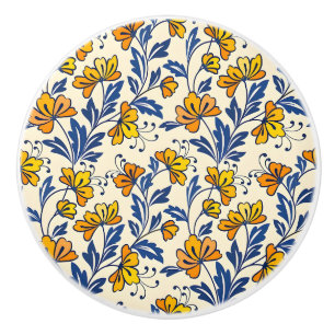 Smakfullt sömlöst mönster av blommor och blad knopp
