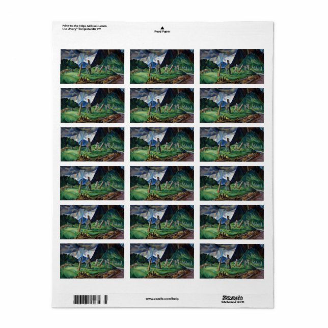 Smaklig, 1930 av Emily Carr Adressetikett (Helt Ark)