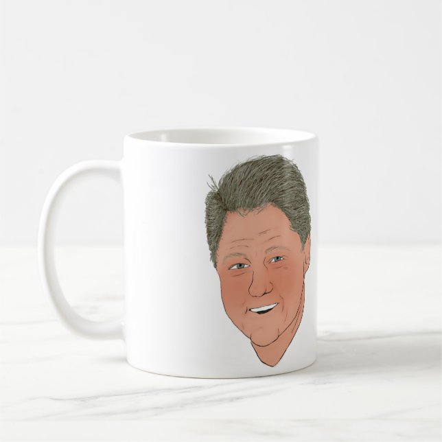 Smaklig Bill Clinton mugg! Kaffemugg (Vänster)