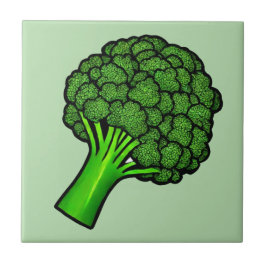 Smaklig broccoli kakelplatta