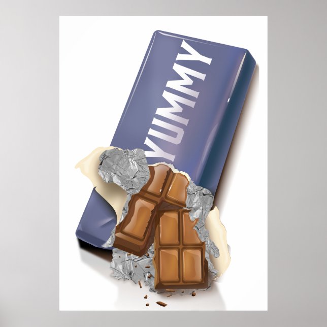 Smaklig chokladkaka poster (Framsidan)