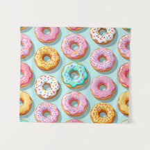 Smaklig creamdoughnut blå