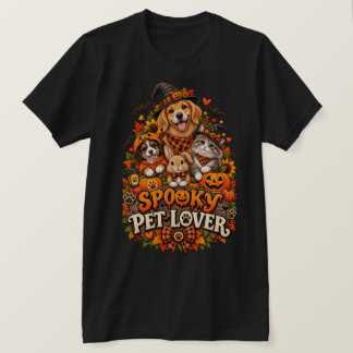 Smaklig husdjursälskare Söt Halloween Hund Katt Pu T Shirt