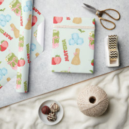 Smaklig Jordgubb Matcha med Band Presentpapper