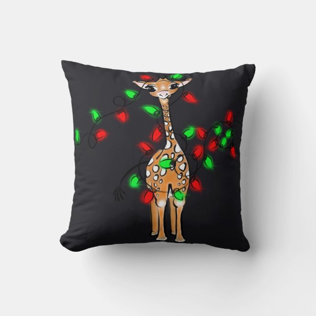 Smaklig julklapp, grönt ljus kudde (Framsida)