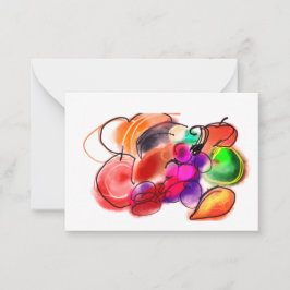 Smaklig julmat anteckningskort