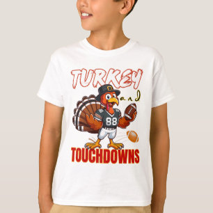 Smaklig julskinka och touchdowns Rollig fotboll äl T Shirt