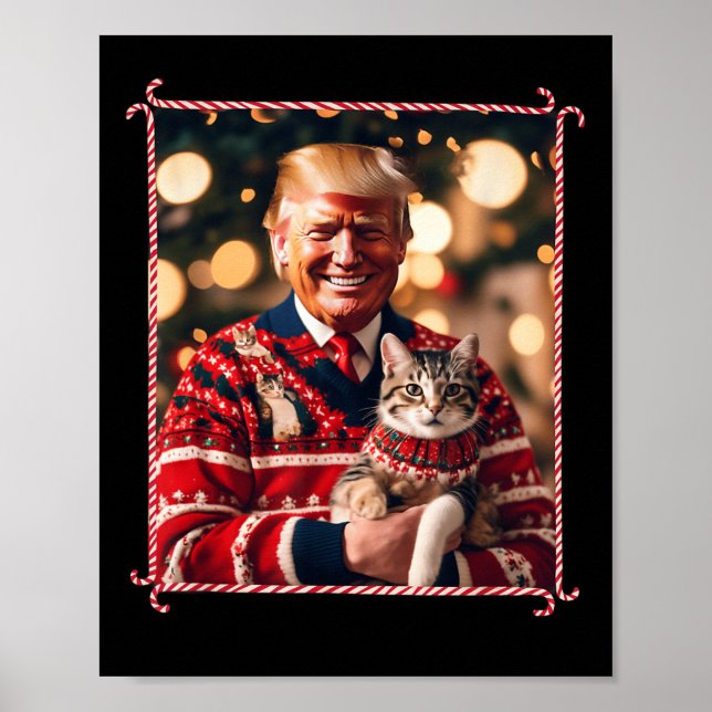 Smaklig julsötare för Cat Lovers Poster (Framsidan)