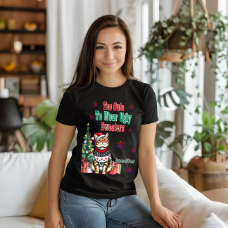 Smaklig julsötare för festlig cheatern t shirt
