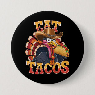 Smaklig kalkon äter tacos Rolig mexikan Knapp