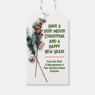 Smaklig och Snyggt jul Presentetikett