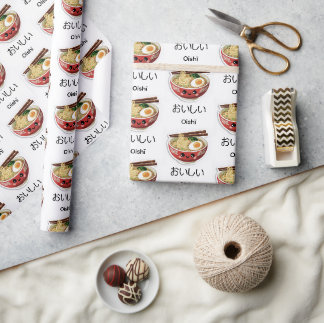 Smaklig Ramen; Kawaii Ramen-skål Presentpapper
