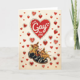 Smaklig, rolig retro Valentine-kort Helgkort