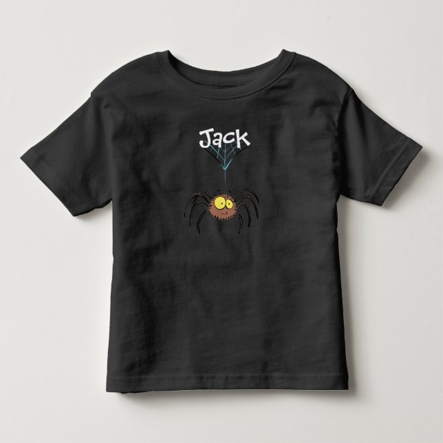 Smaklig spindeldesign T-tecknad T Shirt (Framsida)
