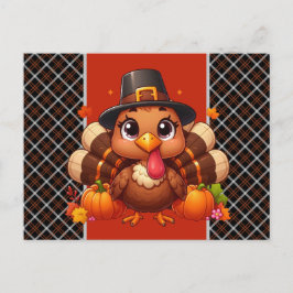 Smaklig Thanksgiving-kalkon Helg Vykort