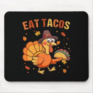 Smaklig Thanksgiving Mexikansk Kalkon Äter Tacos C Musmatta