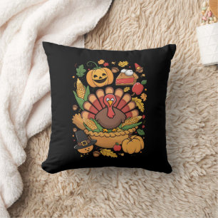 Smaklig Thanksgiving paj för familjen på hösten Kudde