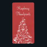 Smaklig Träd-etikett, röd, röd Fraktsedel<br><div class="desc">Enkelt men mycket elegant Sparkly Helgdag Baking Labels i rött med en snabb Julgran dekorerad med belyst mousserande lökar. De här vackra etiketterna kommer att tillföra sofistikering och glam till alla dina utsökta bakade helgdag. Enkel att anpassa, lägg bara till den personlig du väljer. Klicka på knappen "Anpassa" om du...</div>