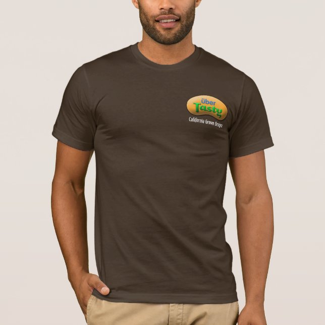 smaklig über - Kalifornien fullvuxna designer T-shirt (Framsida)