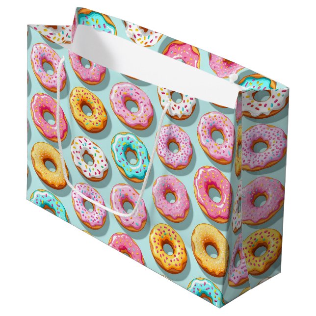 Smakliga creamdonuts blå (Framsidan Vinklad)