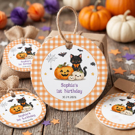 Smakliga söta Halloween födelsedagsfest taggar Gåvor Etiketter