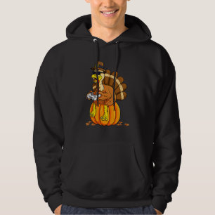 Smakligaste kalkon-spelare pumpa pojkar barn tonår hoodie