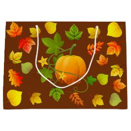 Smakligaste Thanksgiving-pumpa & höstlöv på brunt